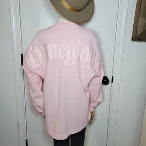 Disneyland Resort Spirit Jersey Light Pink Sparkles Size Small Oversized Travel
